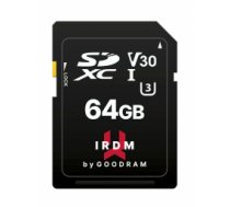 CARD MSDXC GOODRAM 64GB IRDM UHS I U3 A2 + ADAPTER ( IR M2AA 0640R12 IR M2AA 0640R12 IR M2AA 0640R12 ) atmiņas karte