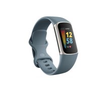 Fitbit Charge 5 Fitness tracker  GPS (satellite)  AMOLED  Touchscreen  Heart rate monitor  Activity monitoring 24/7  Waterproof  Bluetooth  ( FB421SRBU FB421SRBU ) Viedais pulkstenis  smartwatch