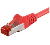Goobay Patch kabelis FTP CAT6e LAN ar savienojumiem sarkans 0.25m ( 4040849954573 CAT6R0.25 ) tīkla kabelis