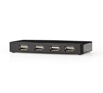 Nedis Centrmezgls (HUB) USB 2.0 7 portu ar areju barosanas bloku ( 5412810269846 UHUBU2730BK ) USB centrmezgli