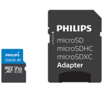 Philips MicroSDXC Card     256GB Class 10 UHS-I U3 incl. Adapter ( FM25MP65B/00 FM25MP65B/00 FM25MP65B/00 ) atmiņas karte