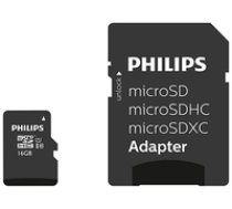 Philips MicroSDHC Card      16GB Class 10 UHS-I U1 incl. Adapter ( FM16MP45B/00 FM16MP45B/00 FM16MP45B/00 ) atmiņas karte