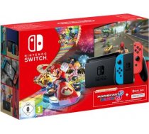 Nintendo Switch Red  Blue + Mario Kart 8 Deluxe + 3 months of Nintendo Online ( 045496453510 NSH077 ) spēļu konsole