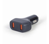 Gembird TA-U2QC3-CAR-01 mobile device charger Black Auto ( TA U2QC3 CAR 01 TA U2QC3 CAR 01 TA U2QC3 CAR 01 ) aksesuārs mobilajiem telefoniem