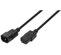 Kabel zasilajacy LogiLink Przedluzacz kabla zasilajacego LogiLink CP091 IEC 60320 VDE czarny 1 8m - CP091 CP091 (4260113563717) ( JOINEDIT26094284 ) kabelis datoram