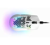 SteelSeries Gaming Mouse Aerox 3 (2022 Edition)  Optical  RGB LED light  Snow  Wired ( 5707119043212 STEEL 62603 5707119043212 62603 GAMO 1013 STEEL_AEROX3_WHITE STEEL 62603 ) Datora pele