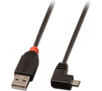 Lindy 1m USB 2.0 Cable - Type A to Micro-B Cable 90 Degree Right Angle 4002888319768 ( 4002888319768 ) USB kabelis