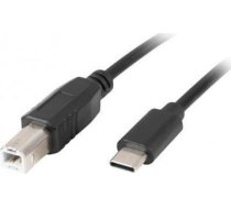 Lanberg CA-USBA-13CC-0030-BK cable 3m USB 2.0 USB C USB B Black ( CA USBA 13CC 0030 BK ) USB kabelis