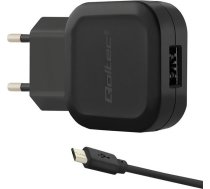 Qoltec Charger 12W 5V 2.4A USB + Micro USB cable 50195 ( 5901878501956 ) iekārtas lādētājs