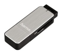 Hama USB 3.0 Multi Card Reader SD/microSD Alu black/silver ( 00123900 00123900 00123900 ) LED Televizors