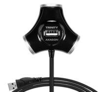 AXAGON HUE-X3B USB-A-Hub  4x USB 2.0 - 1 2 m  schwarz ( HUE X3B HUE X3B HUE X3B )