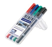 STAEDTLER Perm.Marker Lumocolor duo 4St Box ( 348 WP4 348 WP4 348 WP4 )