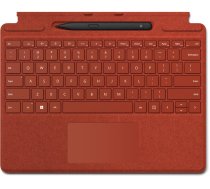 Microsoft Surface Pro 8 Type Cover Poppy Red mit Surface Slim Pen 2 (Bundle Tastatur und Eingabetstift) ( 8X8 00025 8X8 00025 8X8 00025 ) aksesuārs portatīvajiem datoriem