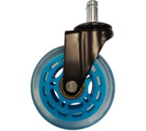 LC-POWER Gaming Stuhlrollen univ. 7LB-SPEED (black/l.blue) ( LC CASTERS 7LB SPEED LC CASTERS 7LB SPEED LC CASTERS 7LB SPEED ) datorkrēsls  spēļukrēsls