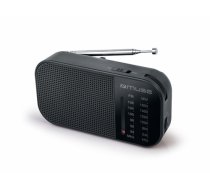 Muse M-025 R  Portable radio  Black ( 3700460207656 M 025 R M 025 R M 025R ) radio  radiopulksteņi