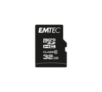 EMTEC microSD Card  32GB SDHC CL.10 Classic + Adapter ( ECMSDM32GHC10CG ECMSDM32GHC10CG ECMSDM32GHC10CG ) atmiņas karte