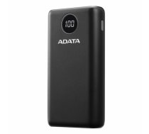 ADATA Power bank P20000QCD 20000 mAh  Li-Polymer  Black ( AP20000QCD DGT CBK AP20000QCD DGT CBK 4710273772097 AP20000QCD DGT CBK ) Powerbank  mobilā uzlādes iekārta