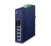 Planet IP30 Slim Type 4-P Industrial Ethernet Switch + 1-Port 4711213688300 ( ISW 511TS15 ) komutators