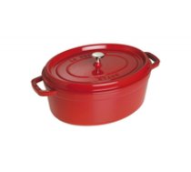 Staub Oval Cocotte  29cm cast iron  cherry ( 40509 857 0 40509 857 0 40509 857 0 )