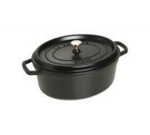 Staub Oval Cocotte  31cm cast iron  black ( 40509 319 0 40509 319 0 40509 319 0 )