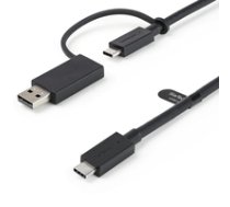 1m USB-C Kabel mit USB-A Adapter Dongle - Hybrid 2-in-1 USB-C Kabel mit USB-A... ( USBCCADP USBCCADP USBCCADP ) adapteris