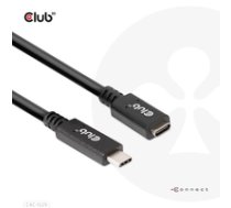 CLUB3D CAC-1529 USB Gen1 Type-C Extension Cable 5Gbps 60W(20V/3A) 4K60Hz M/F 2m ( CAC 1529 CAC 1529 CAC 1529 ) USB kabelis