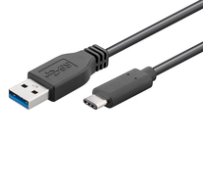MicroConnect Gen2 USB C-A cable 1m  10 Gbps USB-C Gen2 - USB 3.0 A Black   5704174088097 ( USB3.2CA1 USB3.2CA1 USB3.2CA1 )