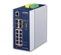 Planet IP30 Industrial L2+/L4 8-Port 1000T 802.3at PoE+ 4-port 4711605282420 ( IGS 5225 8P4S )