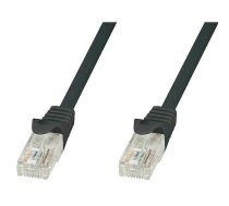 TechlyPro patch cord RJ45 Cat5e UTP CCA 0 5m black ( 8054529024070 ICOC CCA5U-005-BKT ) tīkla kabelis