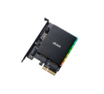 Akasa M.2 PCI-E SATA RGB LED Adapter Karte ( AK PCCM2P 03 ) Datora korpuss
