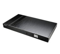Akasa Galileo TU Thin-Mini-ITX 1U Gehause OEM - schwarz ( A ITX24 A1B A-NUC24-M1B ) Datora korpuss
