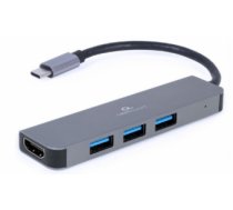 Gembird A-CM-COMBO2-01 USB Type-C 2-in-1 multi-port adapter (Hub + HDMI) ( A CM COMBO2 01 A CM COMBO2 01 ) USB centrmezgli