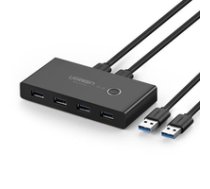 Ugreen 30768 interface hub USB 3.0 Type-A 5000 Mbit/s Black ( 6957303837687 30768 30768B 6957303803217 UGR281 UGREEN/30768 ) USB centrmezgli