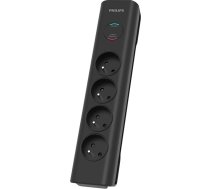 surge protector 2m SPN7040BA/60 Black ( Phil SPN7040BA/60 Phil SPN7040BA/60 ) elektrības pagarinātājs