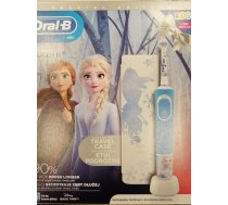 Oral-B Electric Toothbrush D100 Frozen II  Rechargeable  For kids  Number of teeth brushing modes 2  White/Blue ( 4210201419662 4210201419662 D 100.413.2KX Frozen D100 Frozen White/Blue D100 Vitality Frozen II D100.413 Frozen D100FROZEN.TRAVEL ) mutes hig