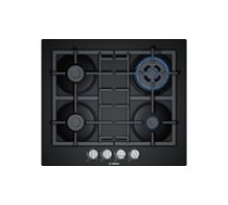 Bosch Serie 4 PNH6B6B90 hob Black Built-in 60 cm Gas 4 zone(s) ( PNH6B6B90 PNH6B6B90 PNH6B6B90 ) plīts virsma