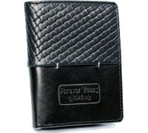 Forever Young Czarny portfel meski skorzany Forever Young z przeszyciem N4-PVT BLACK Rov (5903051095160) ( JOINEDIT26616677 )