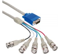 Kabel InLine D-Sub (VGA) - BNC x5 5m szary (17555) 17555 (4043718003051) ( JOINEDIT26070250 ) kabelis video  audio