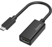 Hama Video Adapter  USB-C Plug - HDMI Socket  Ultra-HD 4K  melna ( 4047443445315 00205160 002051600000 )