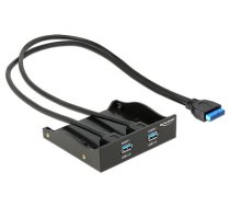 Front Panel 3 5" 2x USB 3.0 black ( 61896 4043619618965 ) Serveru aksesuāri
