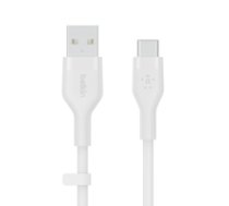 Belkin Flex USB-A/USB-C to 15W 1m mfi. cert. white CAB008bt1MWH ( CAB008BT1MWH CAB008BT1MWH CAB008bt1MWH ) kabelis  vads