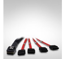 Kabel Inter-Tech SFF-8087- 4x SATA 1m ( 88885301 88885301 88885301 ) kabelis datoram