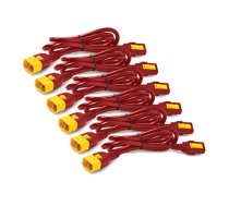 APC Power Cord Kit (6 EA)  Locking  C19-C20  0.6m  red ( AP8702S WWX340 AP8702S WWX340 AP8702S WWX340 ) nepārtrauktas barošanas avots UPS