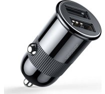 Joyroom C-A06 3.1A Dual-port Smart Car Charger Black ( 6941237119193 57983105129 ) iekārtas lādētājs