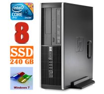 HP 8100 Elite SFF i5-650 8GB 240SSD DVD WIN7Pro (Atjaunots) ( PG5216 PG5216 ) dators