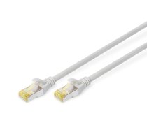 DIGITUS - Patch-Kabel - RJ-45 (M) bis RJ-45 (M) - 1.5 m - S/FTP - CAT 6a - geschirmt halogenfrei geformt ohne Haken - Grau 4016032423959 ( DK 1644 A 015 ) tīkla kabelis
