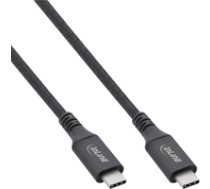 InLine USB4 Kabel USB Typ-C Stecker/Stecker 1m - schwarz ( 35901A Inline_ 35901A ZUUS-511 ) kabelis video audio