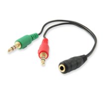 Equip Audiokabel Splitter 3.5mm 2x St/1x Bu ( 147942 ) kabelis video audio