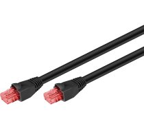 goobay CAT6 outdoor patch cable U / UTP black 20m ( 4040849554346 55434 55434 ) kabelis  vads