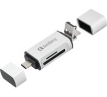 SANDBERG Card Reader USB-C+USB+MicroUSB ( 136 28 136 28 136 28 ) karšu lasītājs